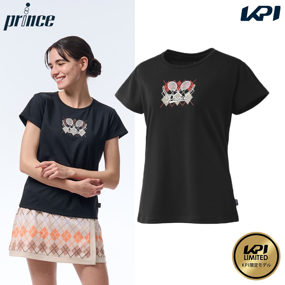 『即日出荷』プリンス Prince テニスウェア レディース Tシャツ KPI限定コラボモデル WF5078K 2025FW
