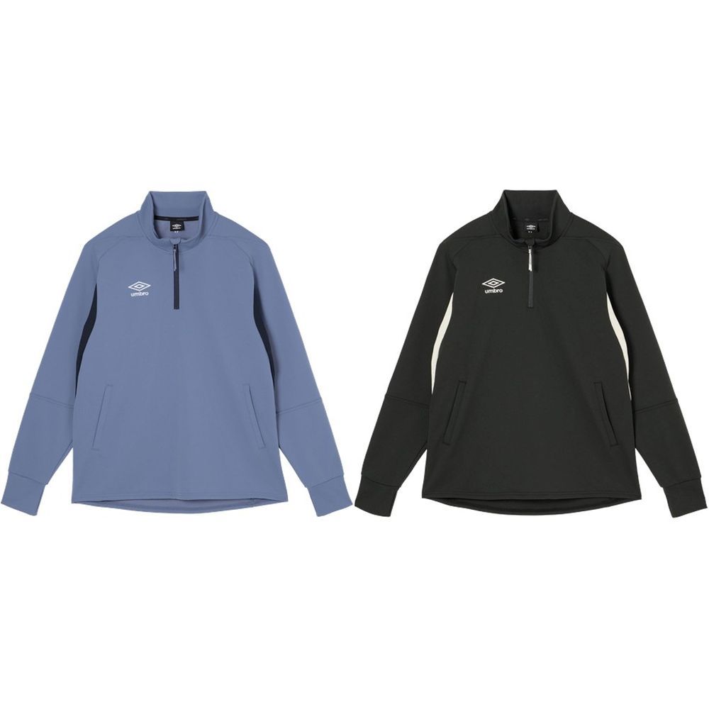 アンブロ UMBRO 蹴球御召しもの メンズ   【THE THIRD by UMBRO】ウォームアップハーフジップトップ UF6SJG10M 2026SS