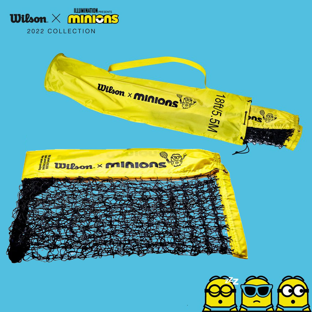 あす楽対応 ウイルソン Wilson テニスコート用品 ジュニア MINIONS TENNIS NET ミニオンズ テニスネット 5.5m  WR8414301001 キッズ ジュニア用 簡易ネット 即日出荷 メーカー直売