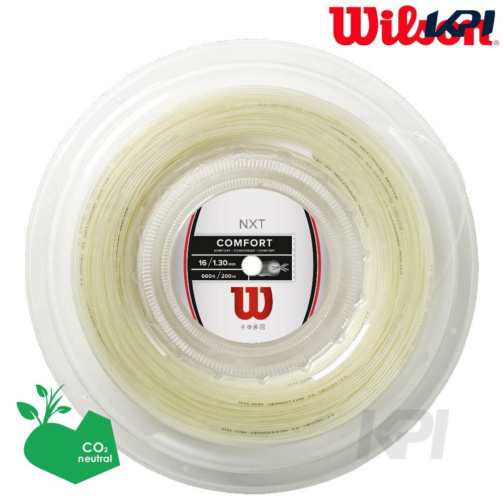 【SDGsプロジェクト】Wilson(ウイルソン)「NXT 16 REEL 200mロールガット WRZ912700」硬式テニスストリング(ガット)|KPI24