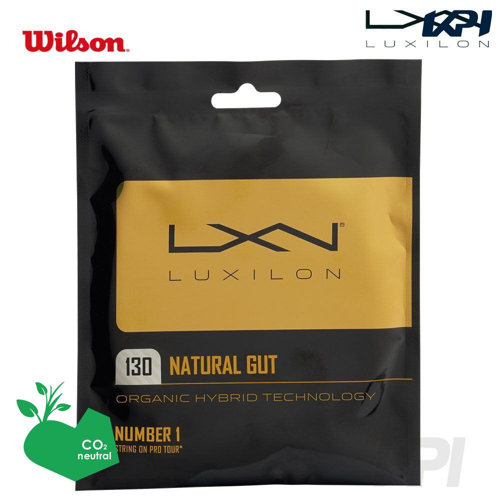 『即日出荷』【SDGsプロジェクト】 LUXILON(ルキシロン)「LUXILON NATURAL GUT 16（ナチュラルガット） 1.30 WRZ949130」硬式テニスストリング（ガット）