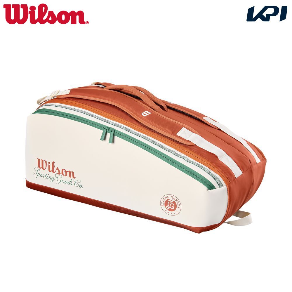 ウイルソン Wilson テニスバッグ・ケース ROLAND GARROS 2026 9PK RACKET BAG Cream ローランギャロス ラケットバッグ WR8052801001
