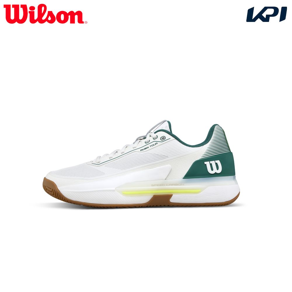 ウイルソン Wilson 庭球シューズ メンズ   RUSH TOUR 5 Wh/Evergreen 混雑時周遊旅行 5 オール厚地の外套用 WRS338230U