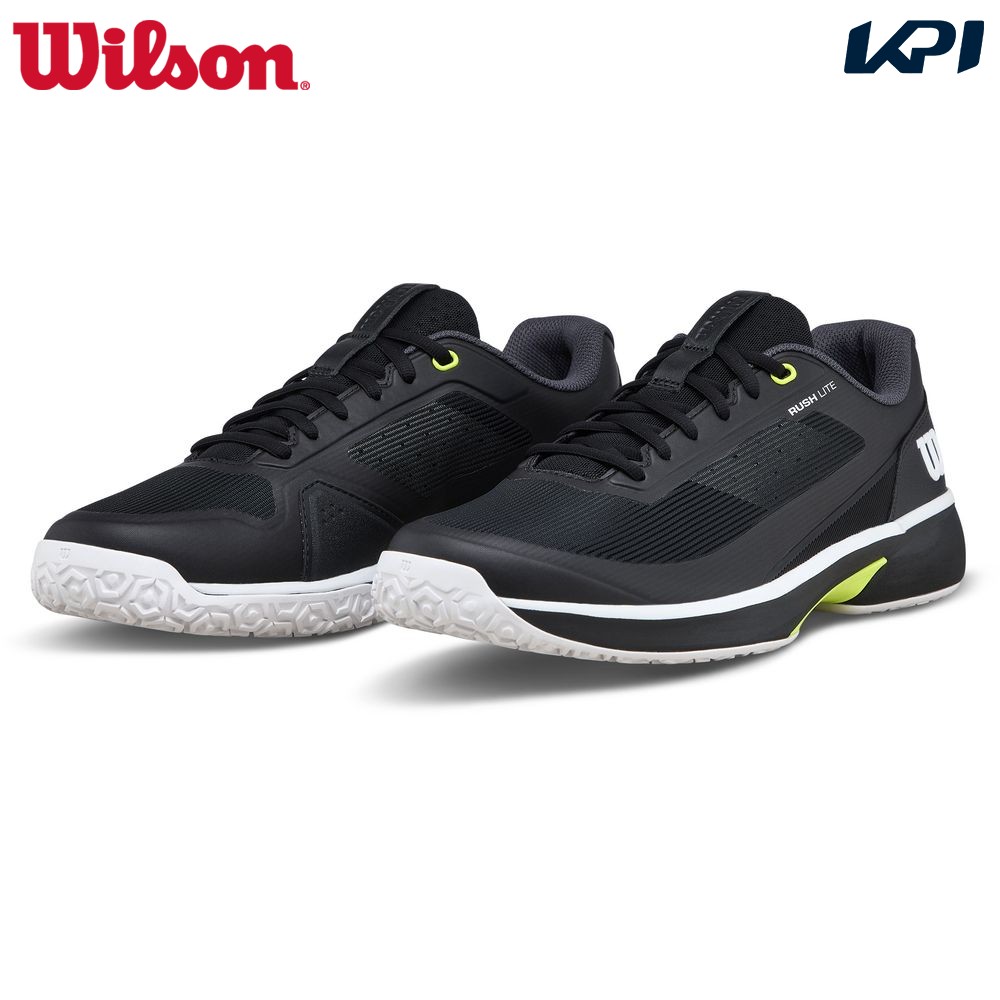 ウイルソン Wilson 庭球シューズ メンズ  混雑時ともし火5  オムニ RUSH LITE 5 OMNI Black/Wh 7 WRS340100U