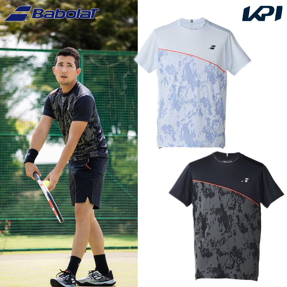 バボラ Babolat テニスウェア ユニセックス PLAY SHORT SLEEVE SHIRT　 ショートスリーブシャツ BUG6300 2026SS