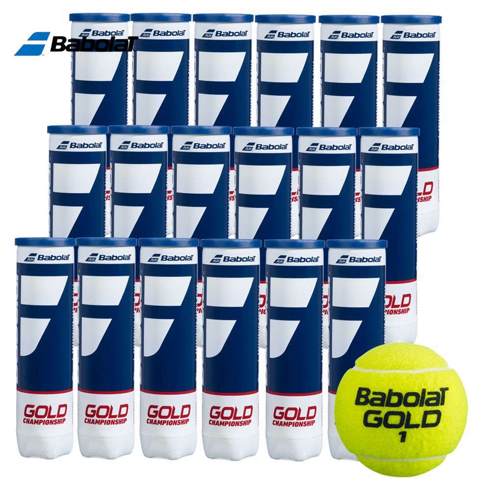 『即日積みだし』バボラ Babolat 硬式庭球どんぶり鉢  GOLD CHAMPIONSHIP ゴールド チャンピオンシップ 4球入 1箱／18缶（72球） 502082