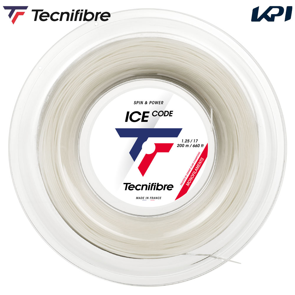 テクニファイバー Tecnifibre テニスガット・ストリング ICE CODE アイスコード 200mロール 1.25mm TFR421 TFSR402|ウェルネスをサポートするWellMe