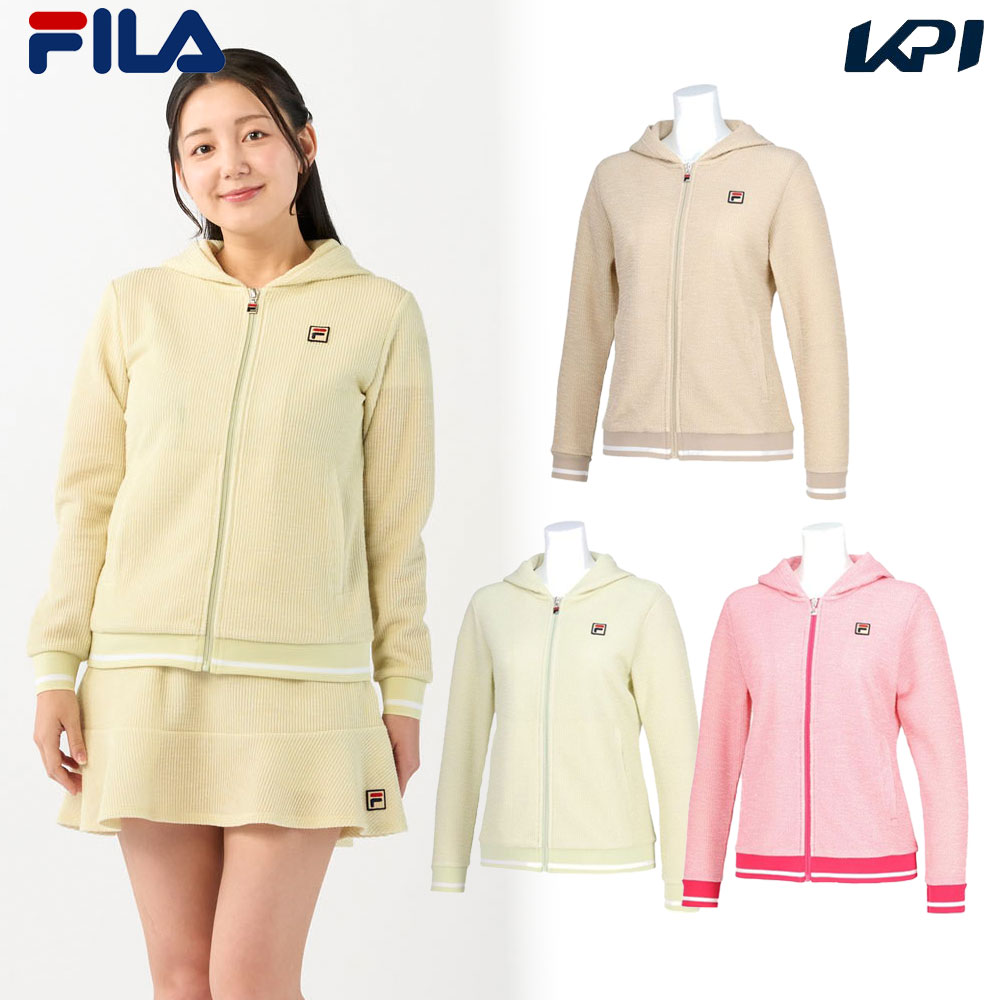 フィラ FILA 庭球御召しもの レディース   フルジップパーカー CZ6SGW020 2026SS