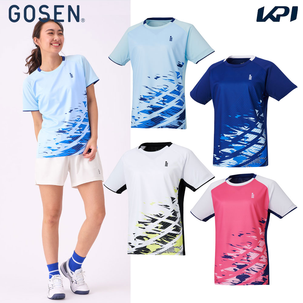 ゴーセン GOSEN テニスウェア レディース ゲームシャツ T2443 2024FW