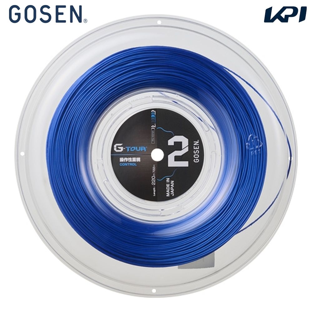 ゴーセン GOSEN 庭球ガット・縒り糸    Ｇ-TOUR2 17 220m渦巻き TSGT222