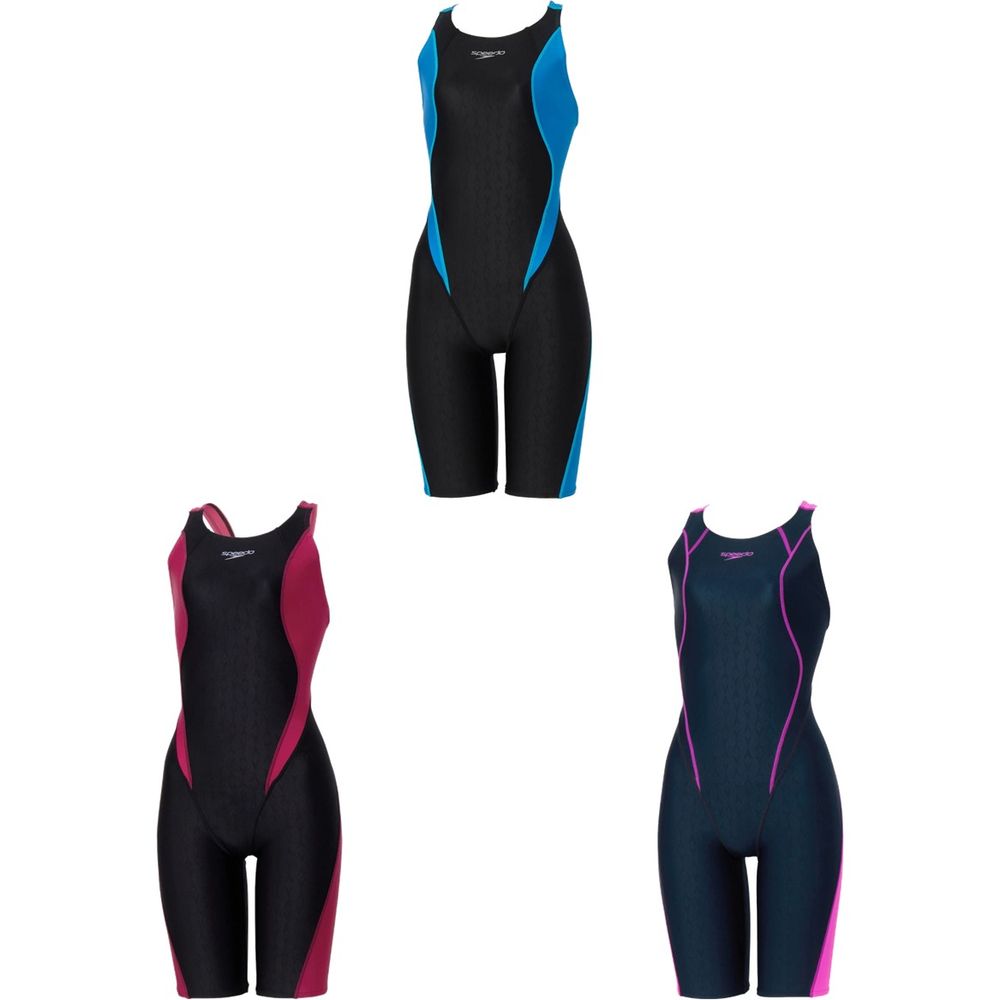 スピード Speedo 水泳水着 レディース FLEX Σν Semi Openback kneeskin(II) SCW12602FE｜ウェルネスをサポートするWellMe