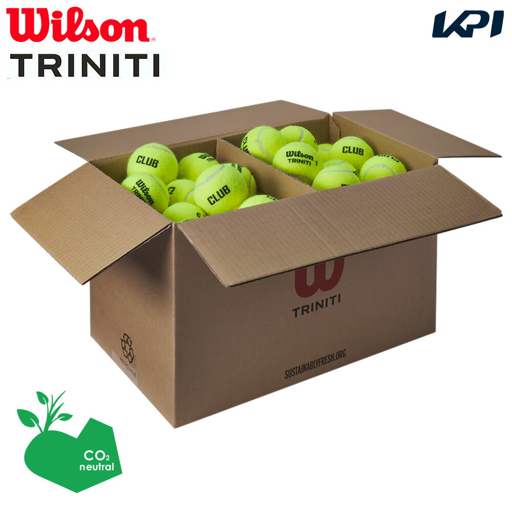 【SDGs事業計画】ウイルソン Wilson 庭球 硬式庭球どんぶり鉢 TRINITI CLUB TBALL トリニティ 野球クラブ 庭球どんぶり鉢 1箱（72球入） WR8201501001