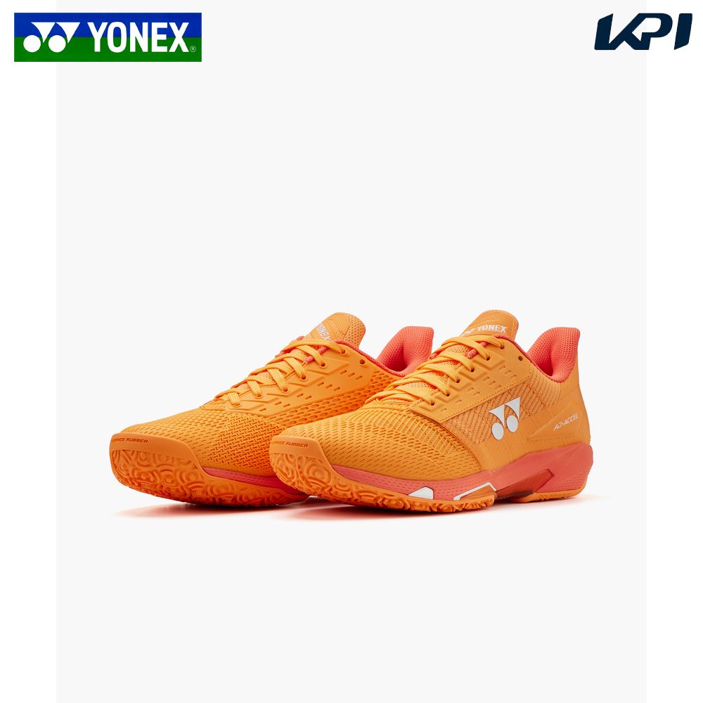 ヨネックス YONEX テニスシューズ レディース パワークッションアドアクセルLGC シャーベットオレンジ SHTAALG-373「エントリーでシューレースプレゼント」