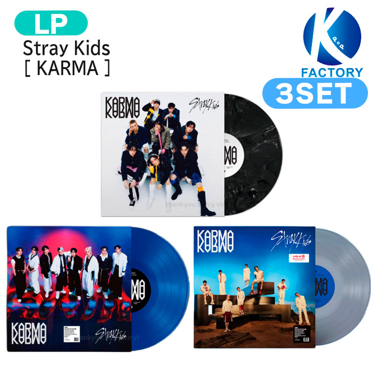 スキズ KARMA CLEAR SAPPHIRE VINYL レコード STRAY KIDS Karma 4th Album CLEAR SAPPHIRE Vinyl LP [PRE