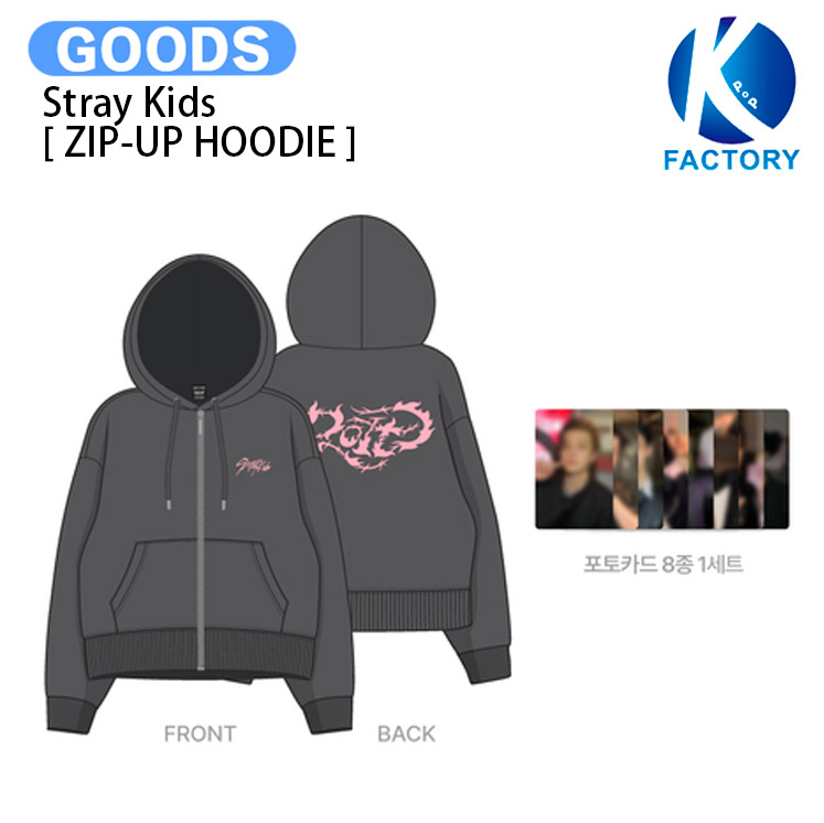 楽天市場】【JYP SHOP特典付】 Stray Kids / EVIL SKZOO HOOD ZIP-UP