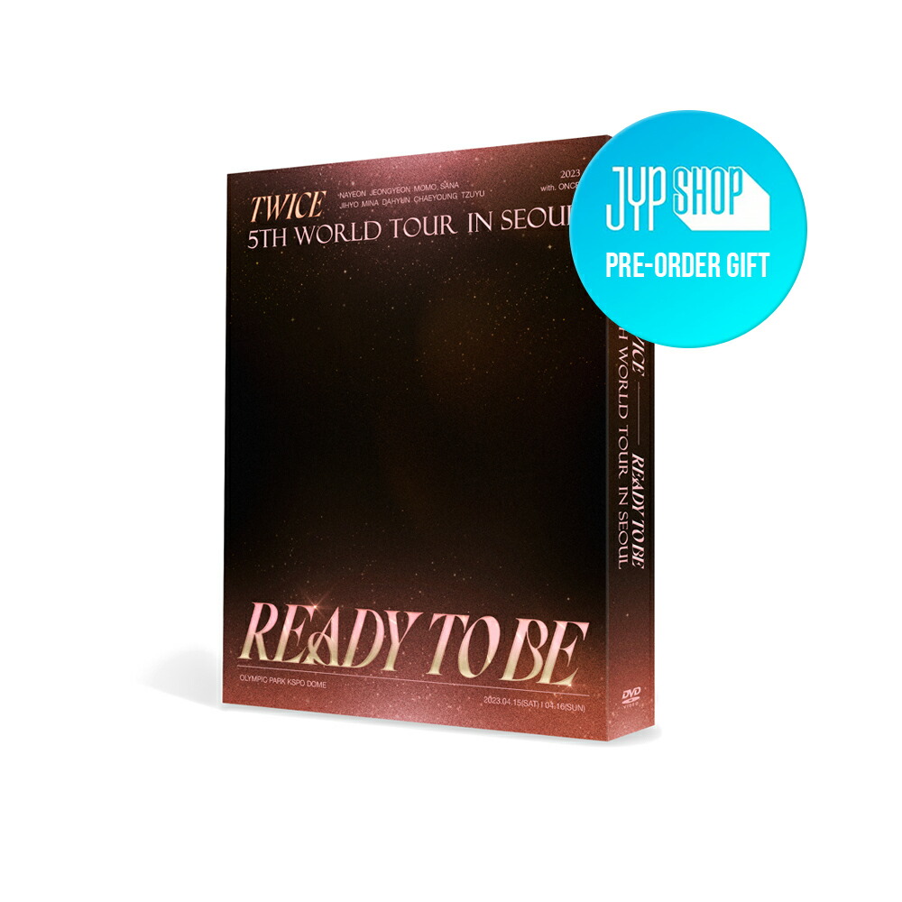 楽天市場】☆JYP特典☆ TWICE - 5TH WORLD TOUR [READY TO BE