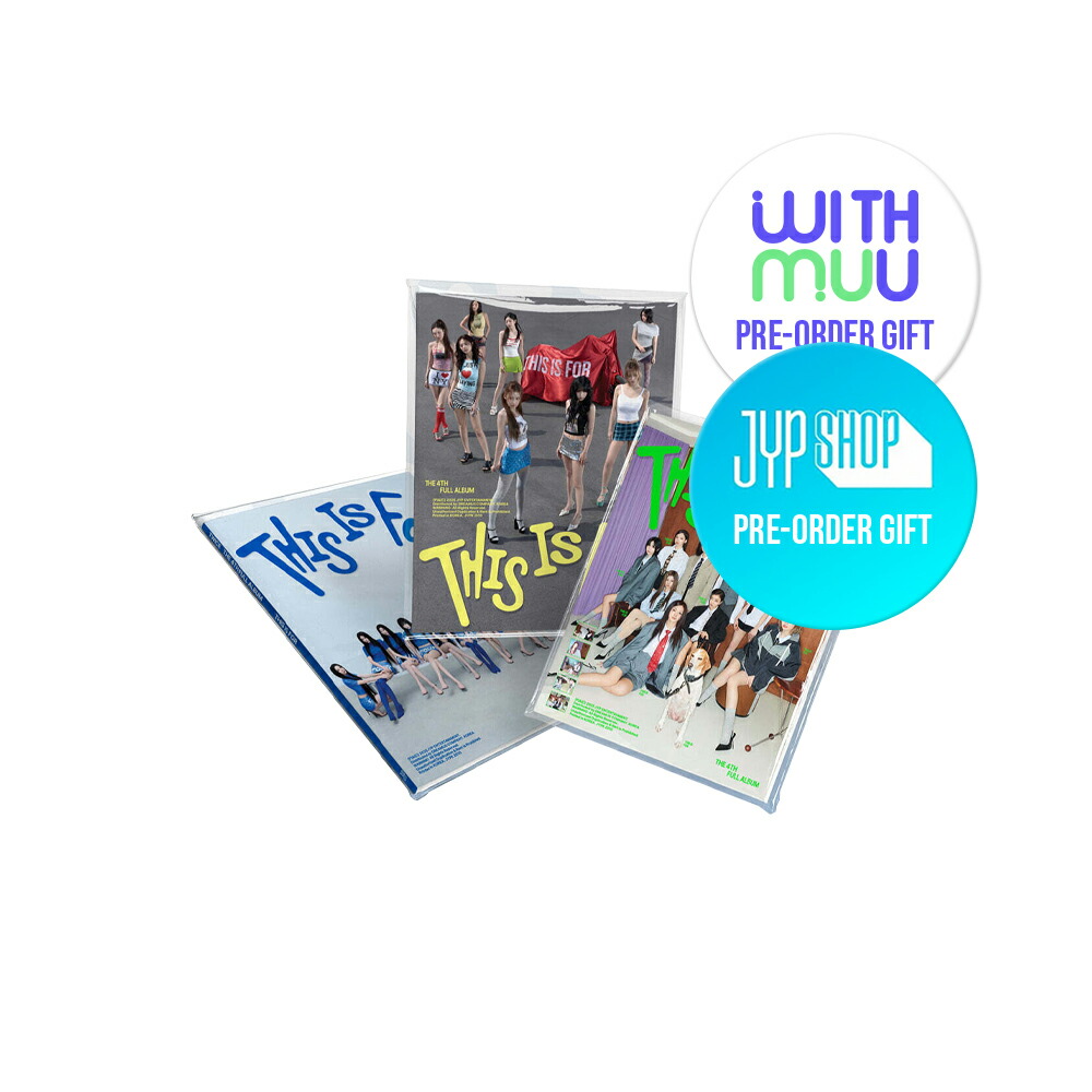 【初回特典付／新品未開封】TWICE THIS IS FOR　3種セット TWICE THIS IS FOR 通常盤 新品未開封3種セット 特典トレカ付き