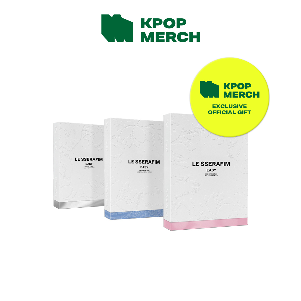 【新品未開封】LESSERAFIM アルバム「EASY」3形態セット　×2 楽天市場】送料無料 [オンライン特典] LE SSERAFIM [ EASY ] 3種