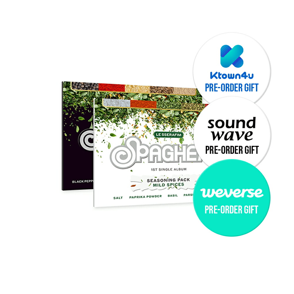 楽天市場】LE SSERAFIM - 1st Single Album 「SPAGHETTI」 (Weverse