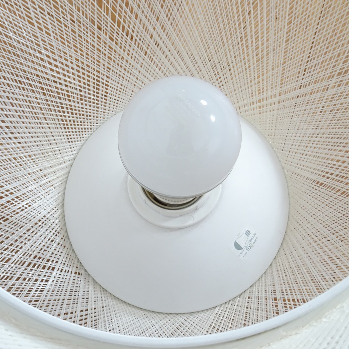 【中古】【展示美品】yamagiwa(ヤマギワ)MAYUHANA/マユハナテーブルライト/φ650mmホワイト