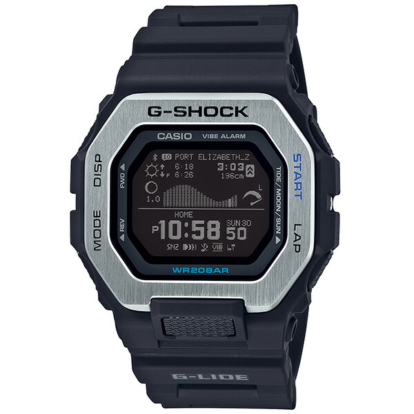 楽天市場】カシオ G-SHOCK GBX-100TT-2JF潮汐情報 タイドグラフ