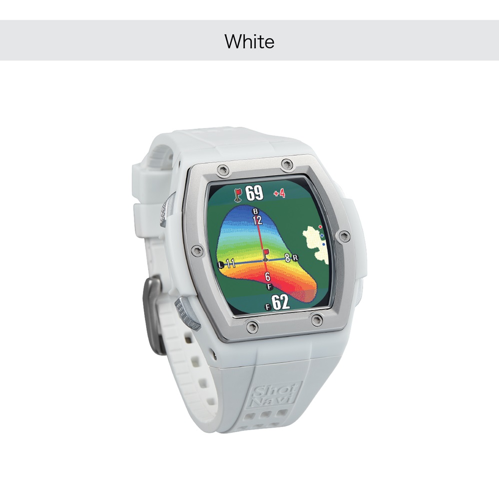 【置き目品】SHOT NAVI ショットナビ ゴルフナビ CREST2 白いこと WHITE【飛不一致位置づける器】
