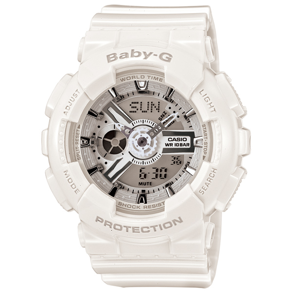 楽天市場 カシオcasio Baby G ベビージー Gショック ジーショック G Shock 海外モデル ホワイト Ba 110 7a3 ｋ ｒ