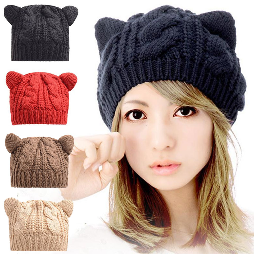楽天市場】ニット帽 猫耳 帽子 ねこ耳 ニット ニット帽子 防寒