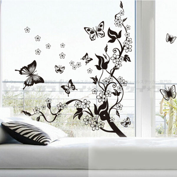 Wall Sticker Floral Design Butterfly B Monotone Wall Sticker North Europe Wall Sticker Tree Wall Sticker English Letter Wall Sticker Wall Paper