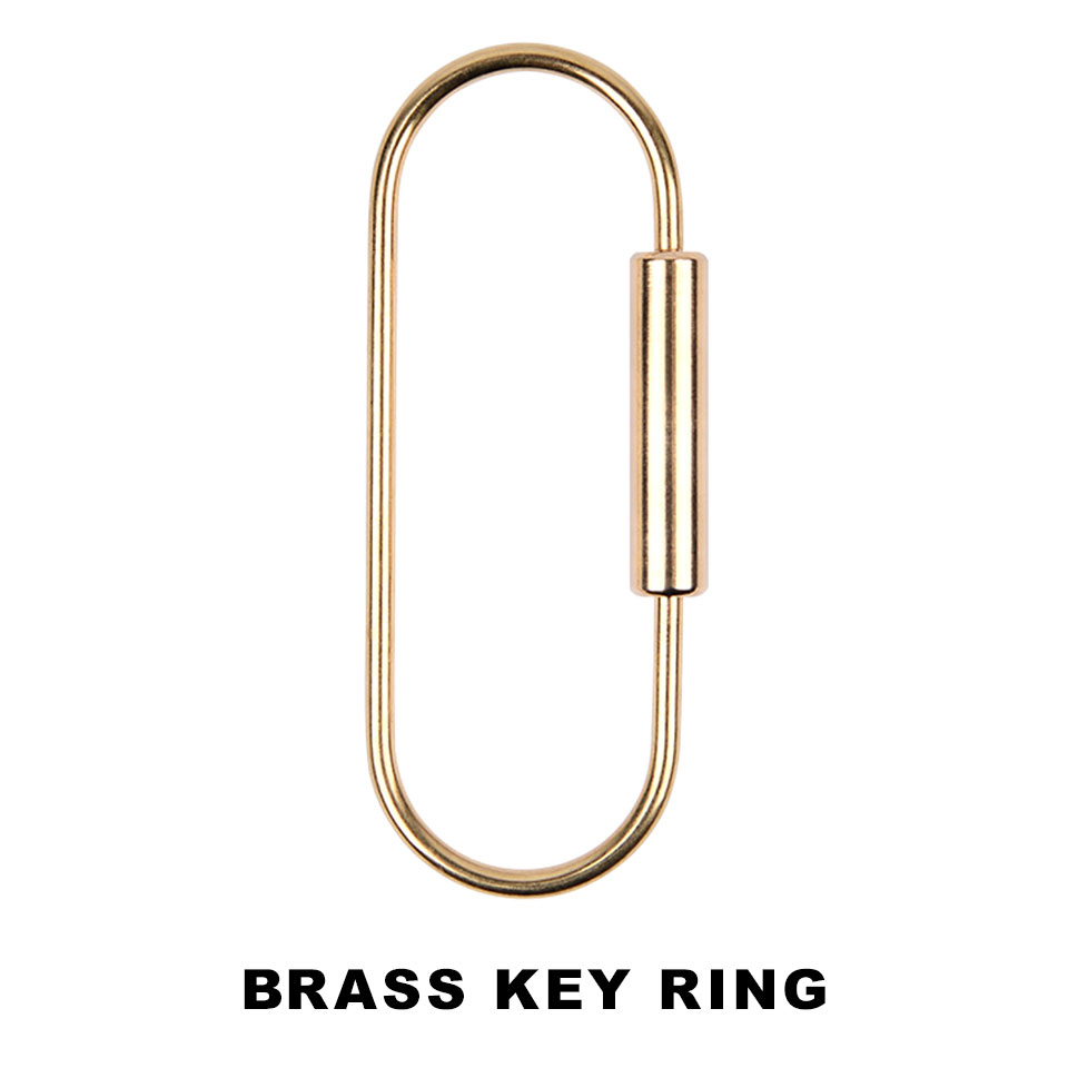 楽天市場】ネジカラビナ カラビナキーホルダー 真鍮 キーリング