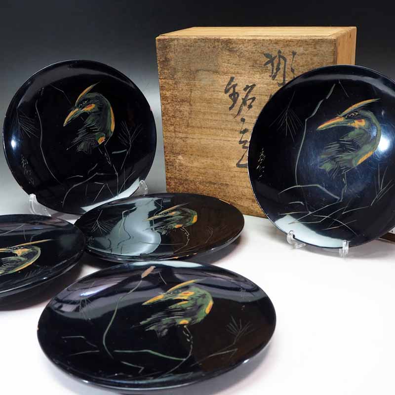chacha　送料無料　極上品　村上堆朱菓子器/喰籠　トレイ付 茶道具 imgrc0094132083.jpg