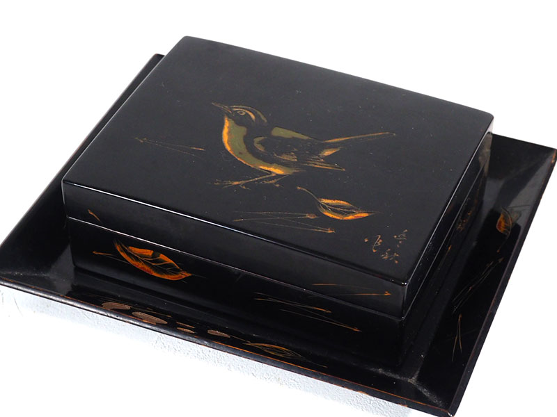 楽天市場】村上木彫堆朱 煙草盆 小箱 0937 漆器 伝統的工芸品