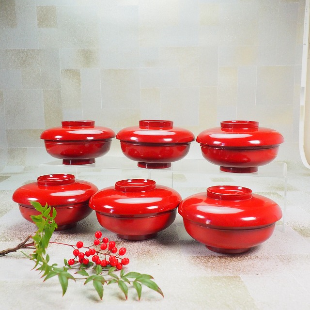 楽天市場】0915 飯碗 汁椀 5組 会席 茶道 茶事 漆器 お吸い物椀 椀