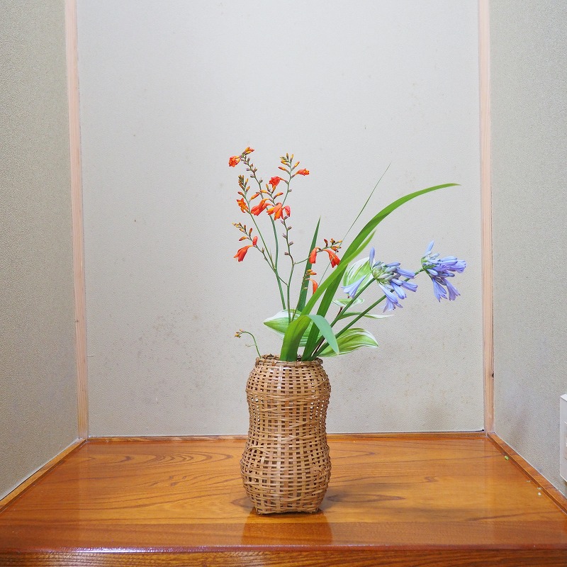 花瓶    花入     掛花入 染付 高砂花生 花入 花瓶 大明天啓年製 双魚耳付 箱付き☆K2085Z