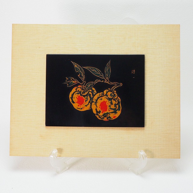 楽天市場】村上木彫堆朱 三彩彫 鴛鴦図飾り皿 0001稲垣豊秋作 絵皿