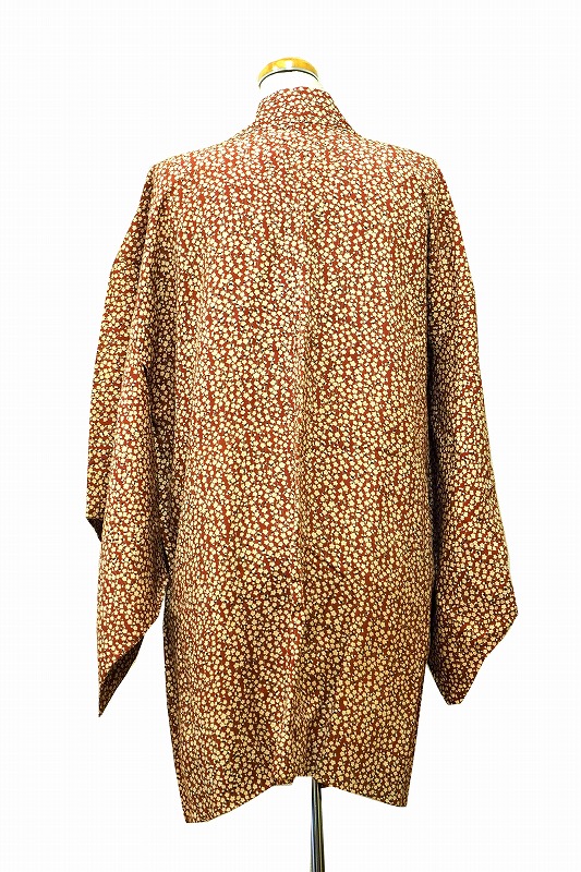 haori Jacket weeping cherry blossoms pattern 0053 haori Japanese vintage silk jacket羽織 和装 着物 小紋 帯【中古】japanese kimono japanese vintage clothes beauty｜加賀美術店