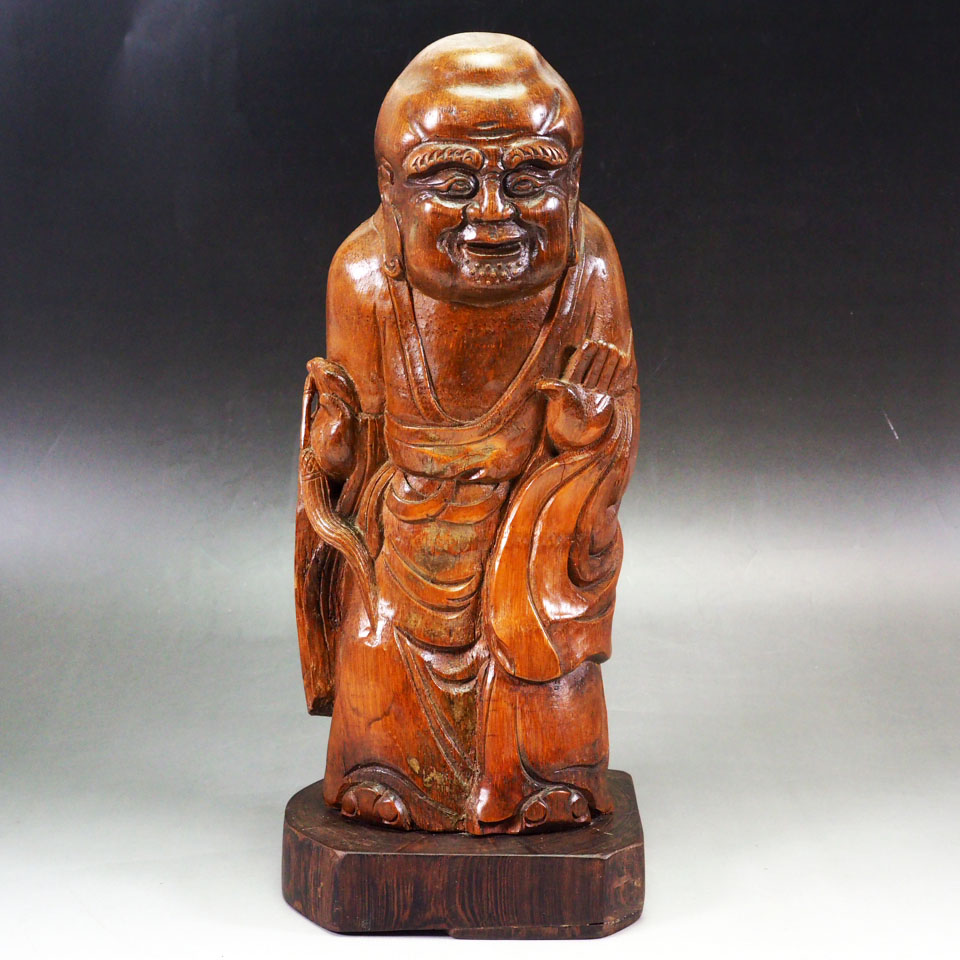 竹根　人物彫文　置物 竹根 人物彫文 置物 - メルカリ