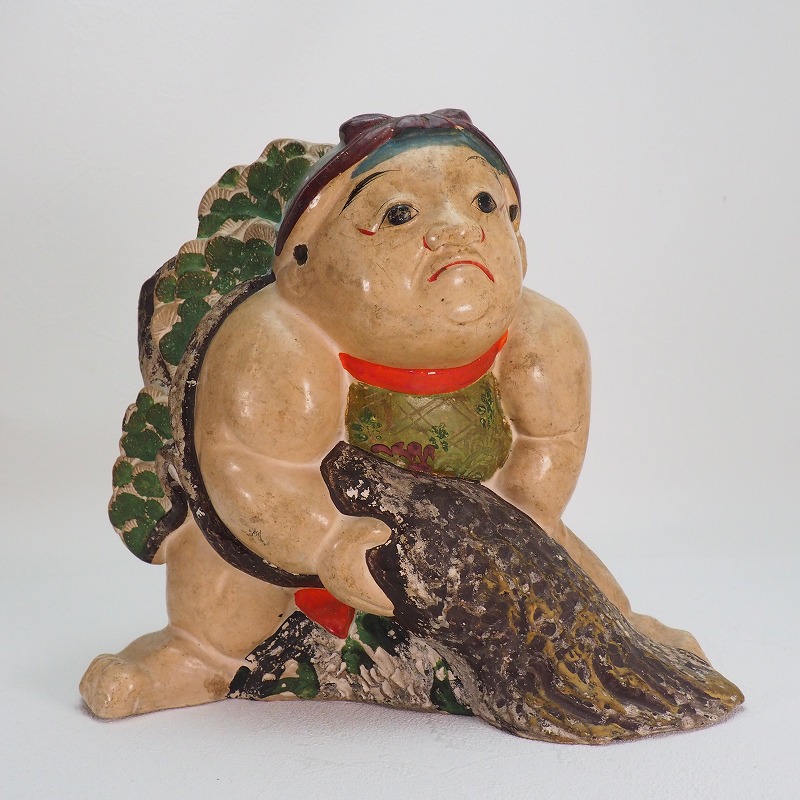 ちょいと小粋なお姉さん　日本製　人形　陶器　骨董 骨董品 久月日本人形 その他