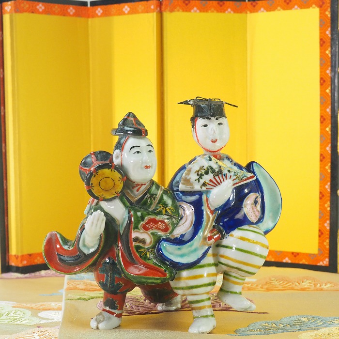 楽天市場】0113 お多福 達磨大使 瀬戸物人形 人形 置物 陶磁器 瀬戸物