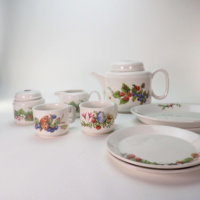 Libelle MARJOLEIN BASTIN J&G Meakin Member of the Wedgwood Group ティーセット　ドラゴンフライ陶磁器 茶道具 【中古】｜加賀美術店