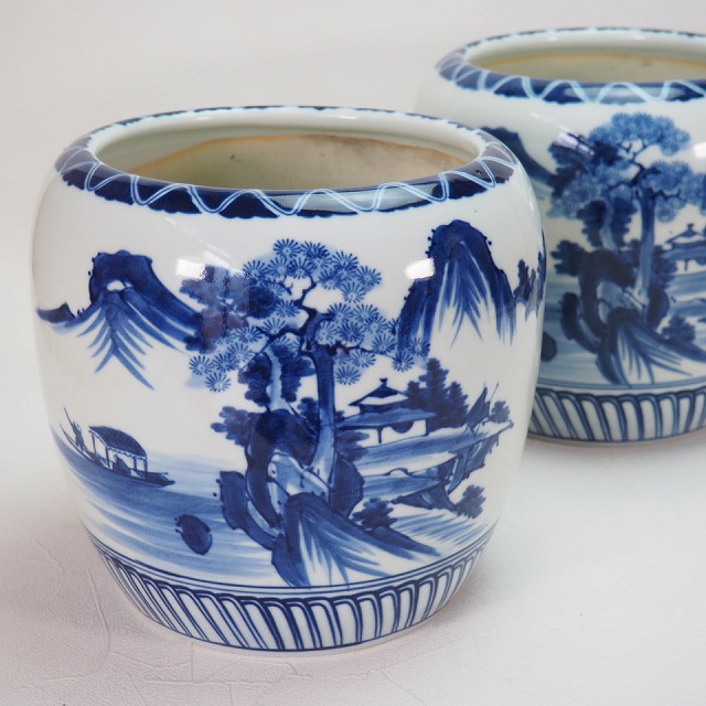 楽天市場】小ぶり 青磁 無地 手あぶり火鉢 2個組 0201火入れ