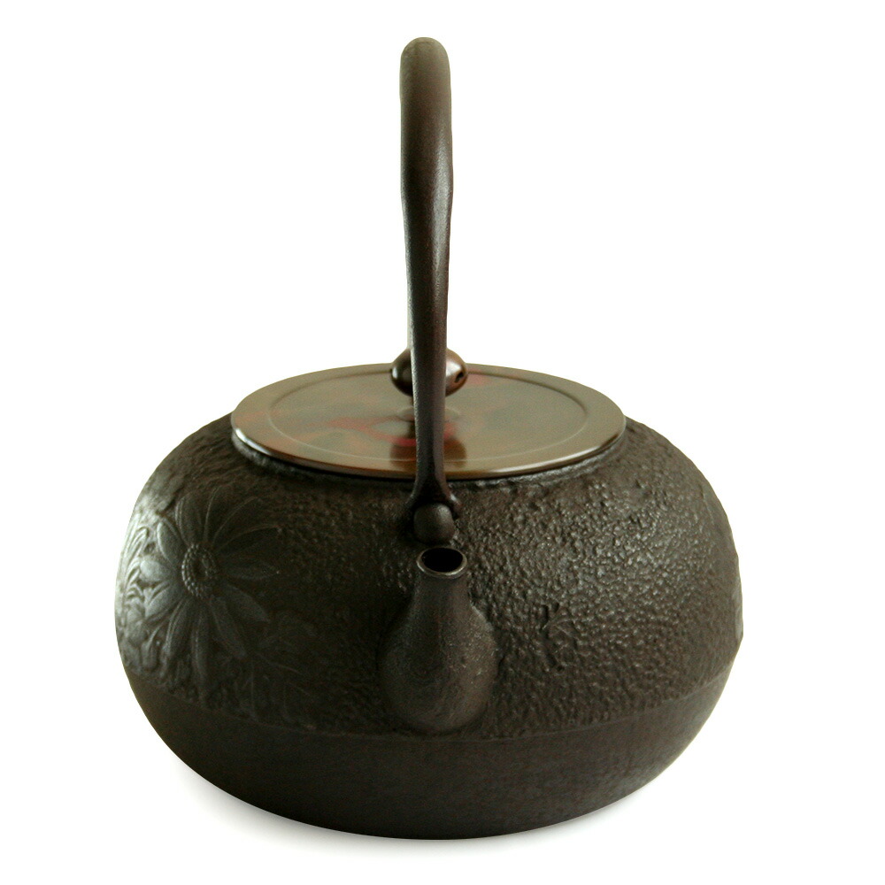 山形県特産品 菊紋様 鉄瓶