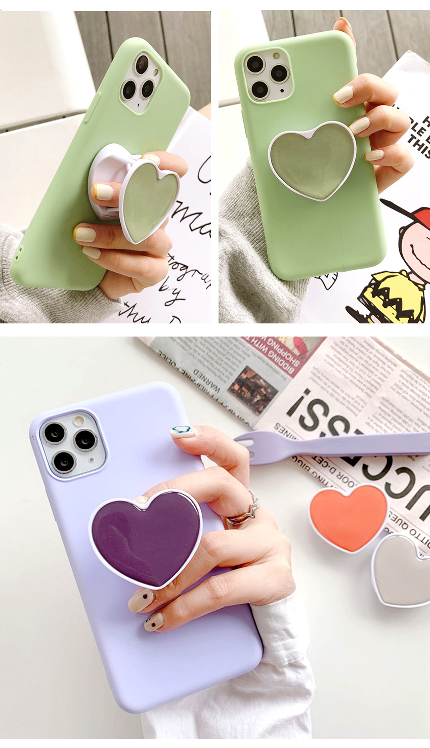 楽天市場 1 1セット スマホグリップ ハート形 無地 折りたたみ式 グリップスタンド 17color かわいい スマホリング スマホスタンド 落下防止 スタンド機能 バンカーリング スマホホルダー Iphone アイフォン スマホリング スマホアクセサリー 韓国 ハート Grip Heart