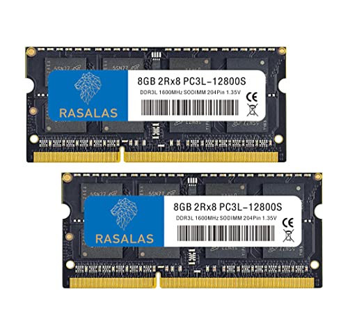 16GB マイコン3L-12800S マイコン3-12800 8GB×2枚 12800S DDR3 1600MHz 万覚え帳マイコン用記憶装置 SODIMM Memory ランダムアクセス記憶装置 CL11 204Pin Non-ECC 起電力1.35V 1.5V