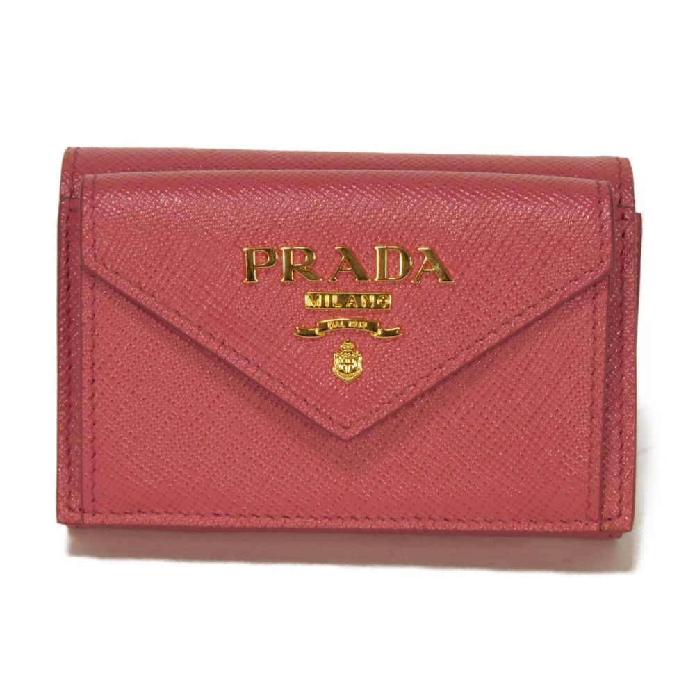✨未使用展示品✨PRADA ミニ財布　カードケース　ロゴ　スナップボタン　希少 ✨未使用展示品✨PRADA ミニ財布 カードケース ロゴ スナップ