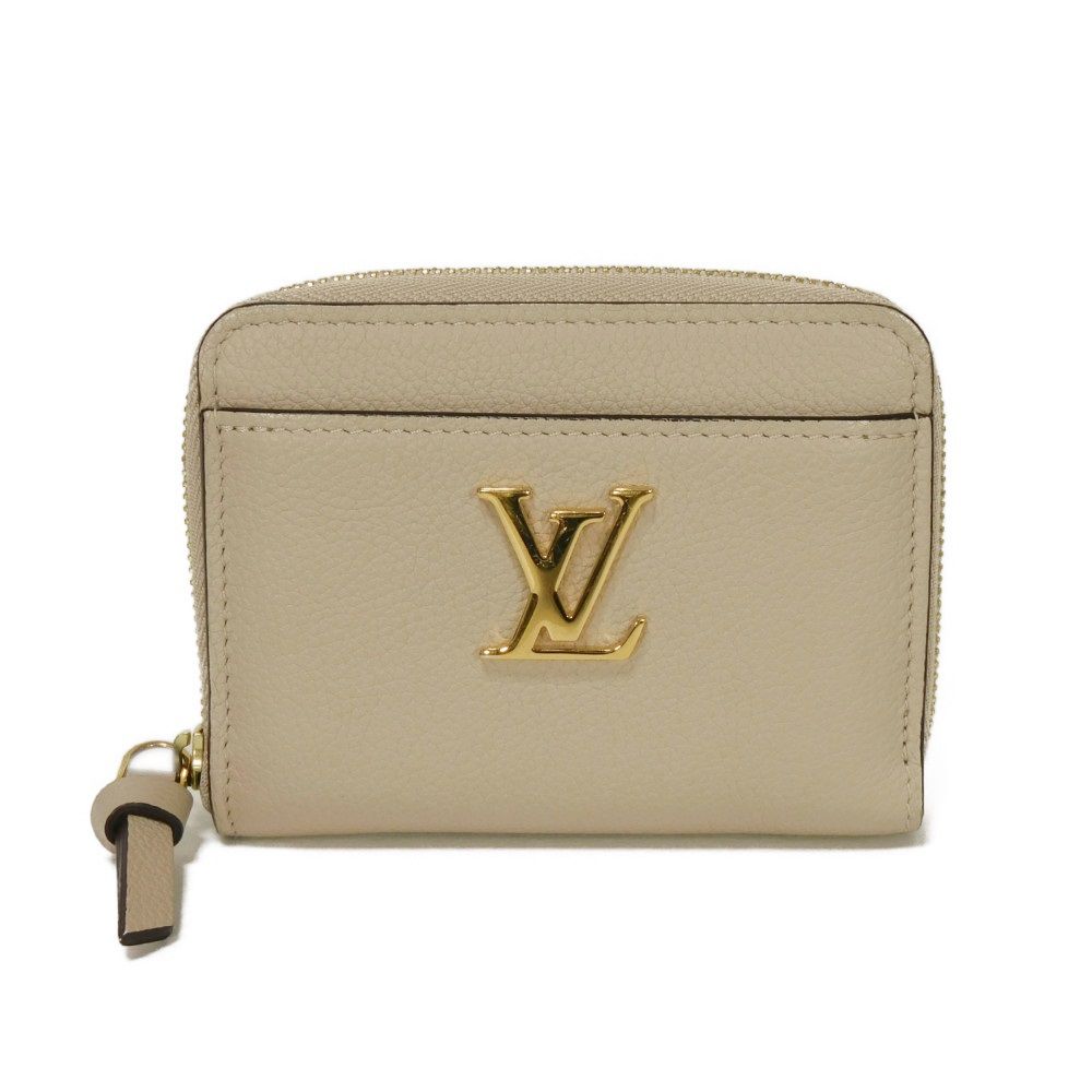 ルイ・ヴィトン LOUIS VUITTON コインケース ロックミー ジッピーコインパース LVロゴ ラウンドファスナー RFID LVシグネチャー グレージュ M80100 メンズ レディースサイフ エレガント 高級 上品 大人 ブランド【中古】