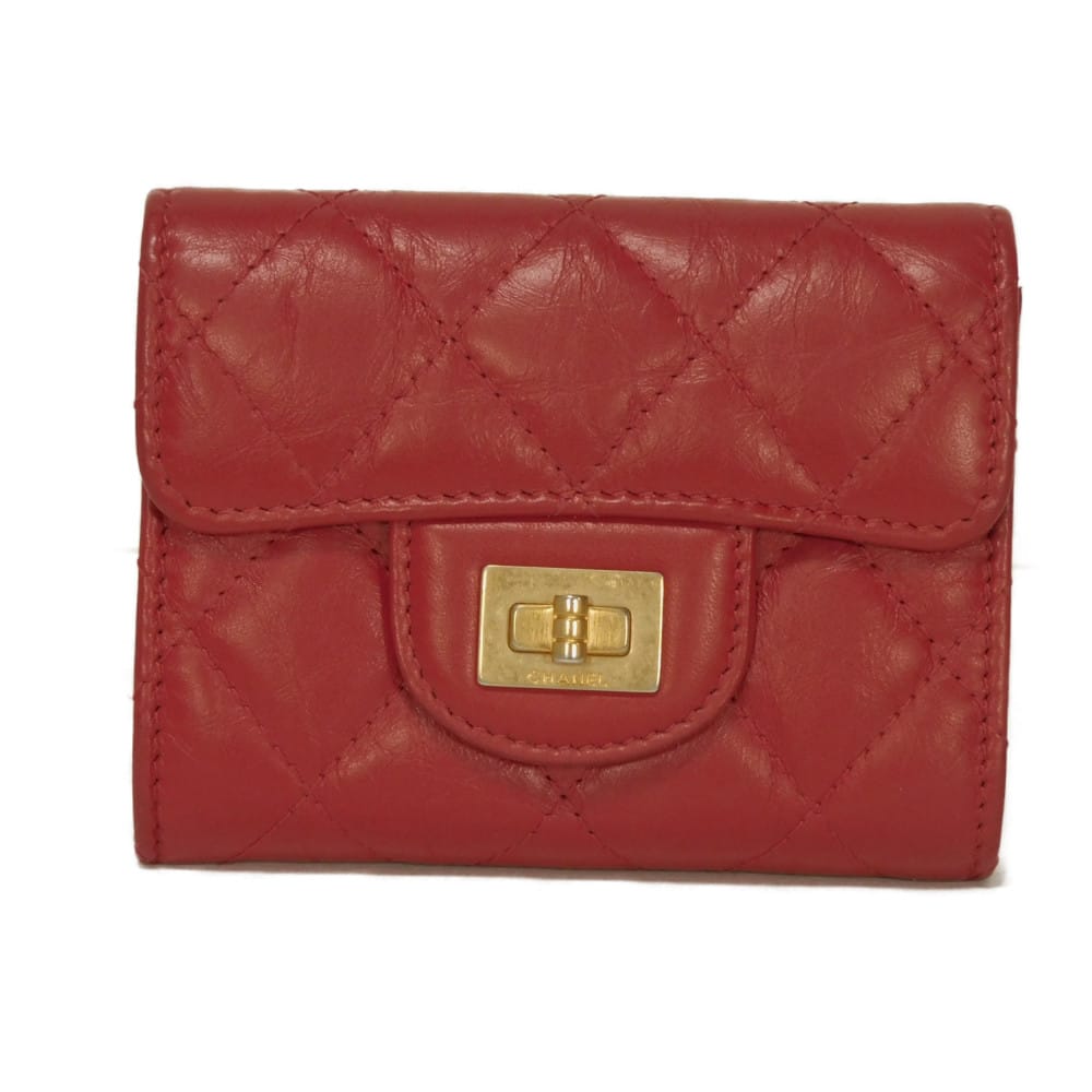 シャネル CHANEL 二つ折り紙入れ 2.55 パウダーコンパクト 下げ翼 ウォレット キルティング 子ウシ コインケース 26番台 マトラッセ 赤いこと A80234 メンズ レディースサイフ お紙入れ 窈窕たる 飛び切り 窈窕たる 成年者 ブランド名【中古】