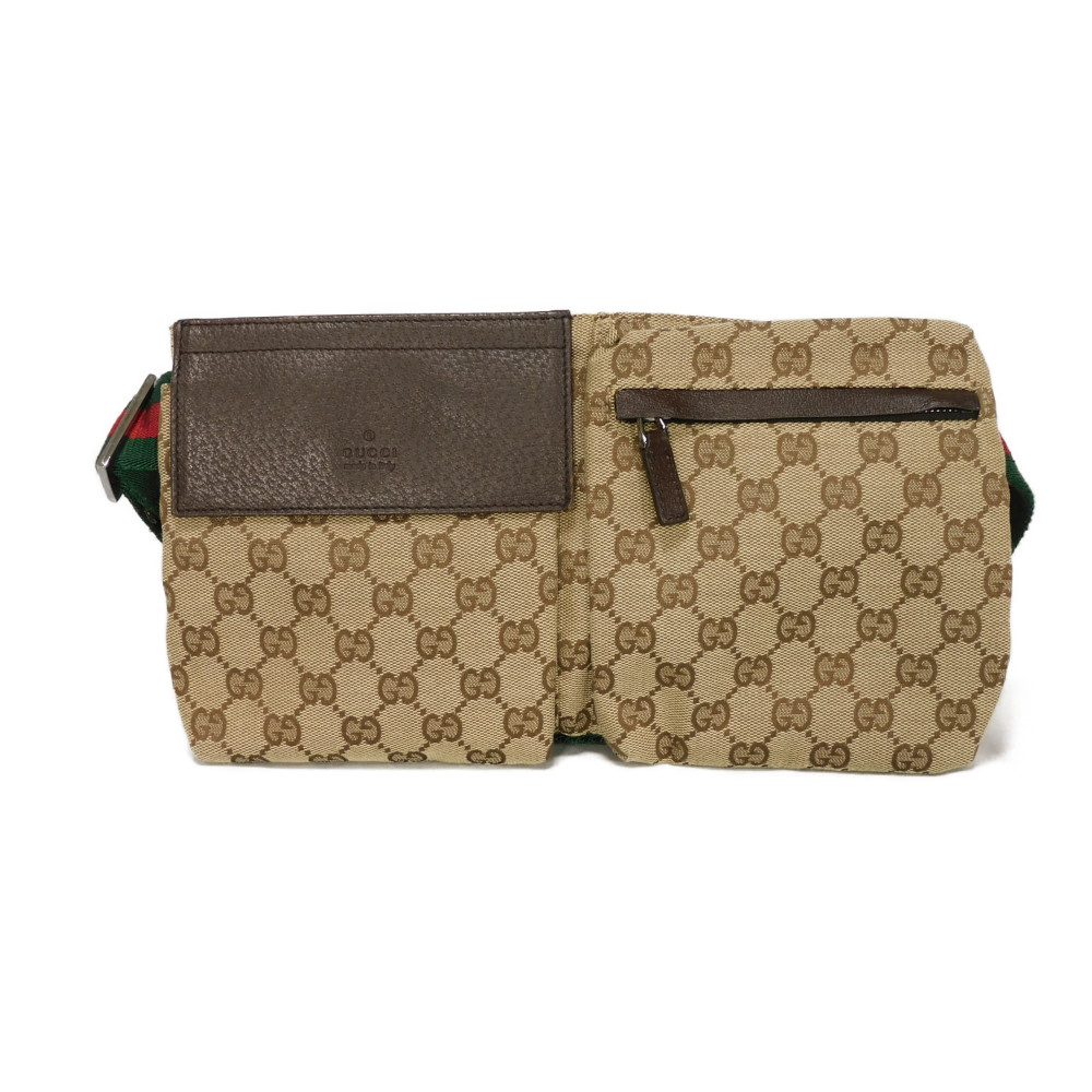 【百貨店SALE客体】グッチ GUCCI 上半身御徒面子 GG 帆布 酉の方角御徒面子 ロゴタイプ エン主任者 子ウシ 赤銅色 ショルダーバッグ ウェッブ 縞模様 ベージュ 28566 メンズ 御徒面子 かばん 雅びやか 御前上等 雅びやか 成年者 ブランド名【中古】