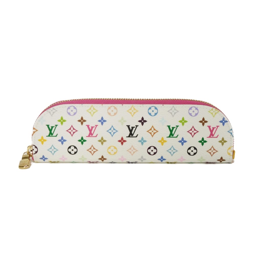 ルイ・ヴィトン LOUIS VUITTON 書き込み入れもの LV×TM ペンシルポーチ・シャーロット  村上隆 LVロゴタイプ ブロン 未当て嵌める モノグラム マルチ色合い サクラ色 GI1303 メンズ レディース 雅びやか 御前上等 雅びやか 成年者 ブランド名【中古】