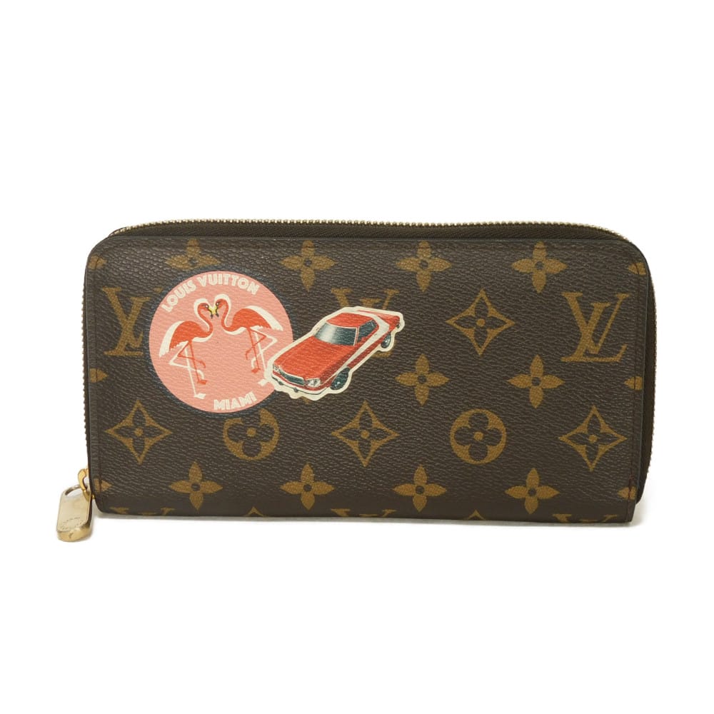 ルイ・ヴィトン LOUIS VUITTON 長紙入れ ジッピーウォレット ステッカー ラウンドジッパー モノグラム マイLV 世界周遊旅行 スリーズ M62149 メンズ レディース長サイフ サイフ お紙入れ  窈窕たる 飛び切り 窈窕たる 成年者 ブランド名【中古】